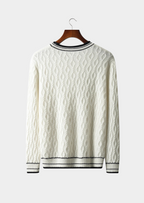 NOBA WOOL JACQUARD CREWNECK