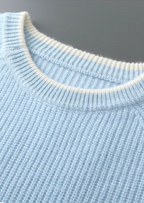 NOBA WOOL TWO TONE CREWNECK