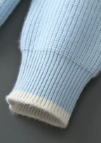 NOBA WOOL TWO TONE CREWNECK