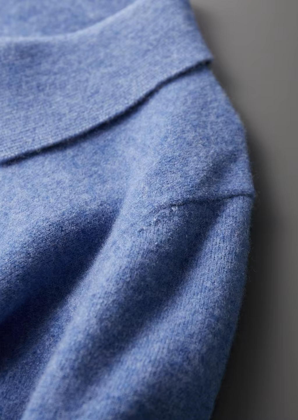 NOBA WOOL HALF ZIP POLO