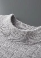 NOBA WOOL TEXTURED MOCKNECK