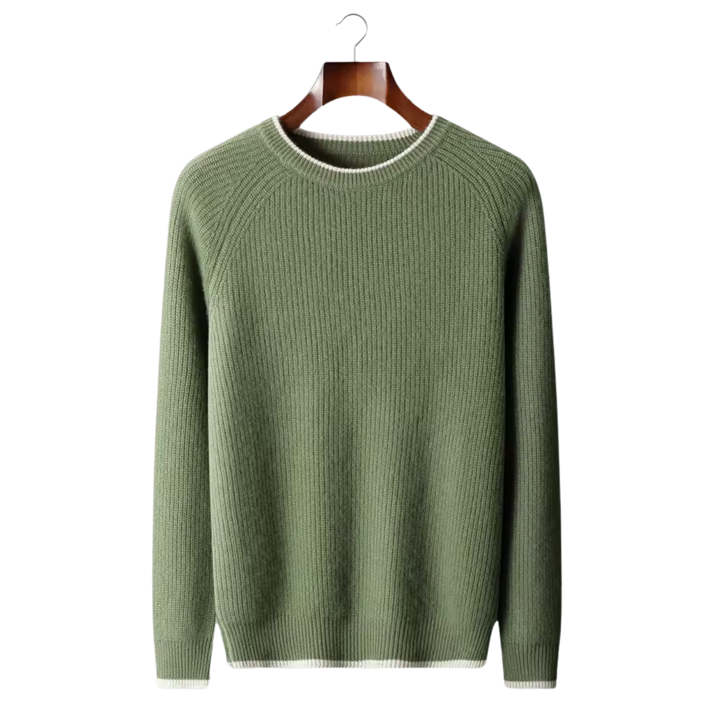 NOBA WOOL TWO TONE CREWNECK