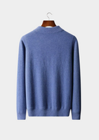 NOBA WOOL HALF ZIP POLO